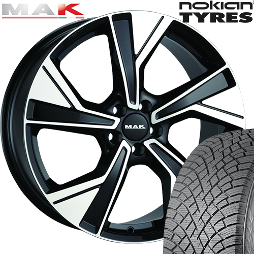 ボルボ V90クロスカントリー PB/PD型 スタッドレス 19インチ ノキアンタイヤ NOKIAN ハッカペリッタ R5 SUV Hakkapeliitta R5 SUV 235/50R19 MAK-MALMOE 4本セット