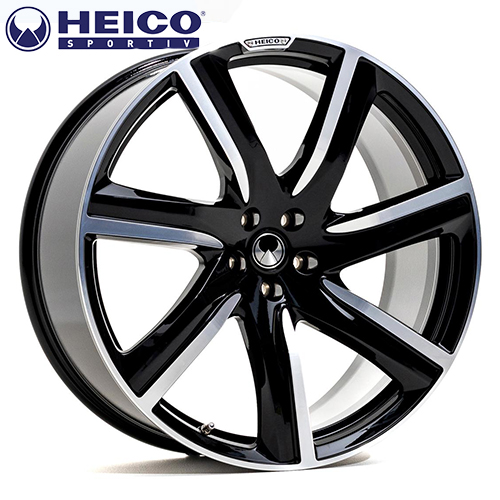 HEICO SPORTIV VOLUTION Ⅶ 9.5×22 ET31 ブラック・ダイヤモンドカット 4本セット