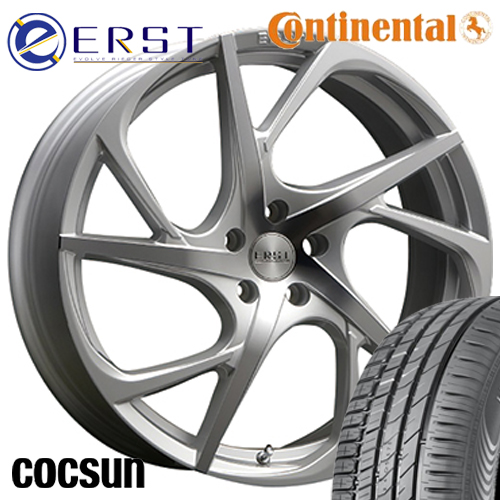 ボルボV40 MB/MD型 サマータイヤ コンチネンタル SC6 235/30R20 ERST VS5-R シルバー 20インチ インセット46 4本セット