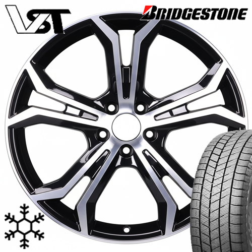 ボルボ EX30 2E型 スタッドレス 18インチ ブリヂストン BRIDGESTONE ブリザック DM-V3 BLIZZAK DM-V3 225/55R18 VST-PLS2 4本セット