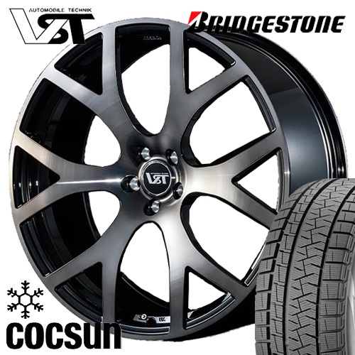 ボルボ XC90 T8 LB/LD型 スタッドレス 19インチ ブリヂストン BRIDGESTONE ブリザック DM-V3 BLIZZAK DM-V3 235/55R19 VST-R6-f 4本セット