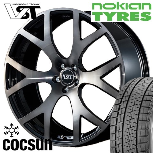 ボルボ XC60 ポールスターエンジニアードUB/UD型 スタッドレス 21インチ ノキアン NOKIAN ハッカペリタ R5 EV Hakkapeliitta R5 EV 255/40R21 VST-R6-f 4本セット