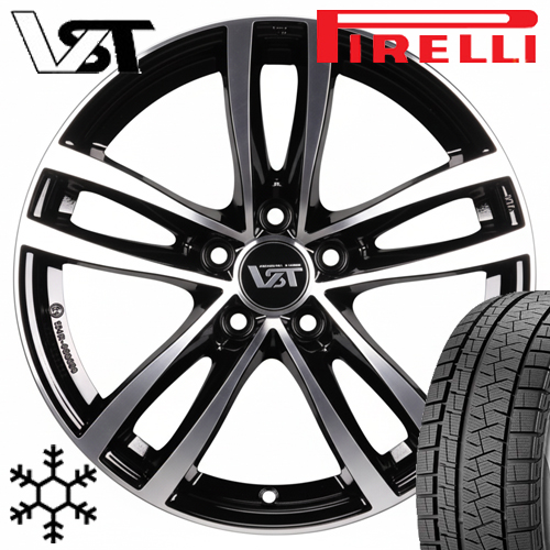 ボルボ XC60 UB/UD型 スタッドレス 17インチ ピレリ PIRELLI アイスゼロアシンメトリコ ICE ZERO ASIMMETRICO 235/65R17 VST-RC 4本セット