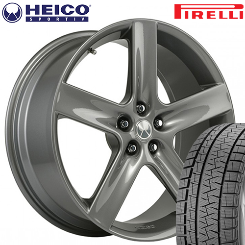 HEICO SPORTIV VOLUTION V クラシック チタン 8×19(38) 235/50R19 ピレリ P ZERO サマータイヤ 4本セット