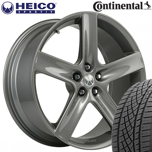 HEICO SPORTIV VOLUTION V クラシック チタン 8×19(38) 235/40R19 コンチネンタル ExtremeContactDWS サマータイヤ 4本セット