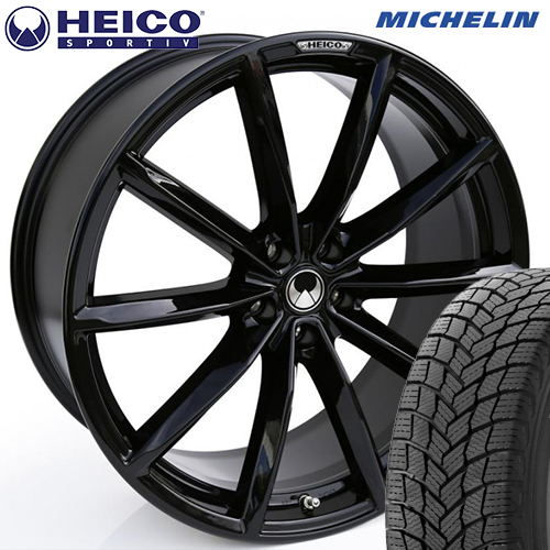 HEICO SPORTIV VOLUTION X グロスブラック 9×20(43) 255/40R20 ミシュラン PilotSport4S サマータイヤ 4本セット