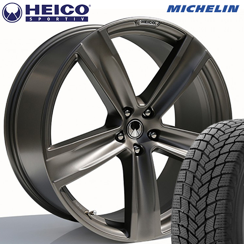 HEICO SPORTIV VOLUTION V チタニウム/マット 9×21(38) 255/40R21 ミシュラン PilotSport4S サマータイヤ 4本セット