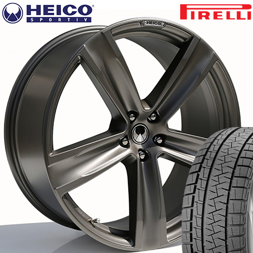 HEICO SPORTIV VOLUTION V チタニウム/マット 9×21(38) 255/30R21 ピレリ P ZERO サマータイヤ 4本セット