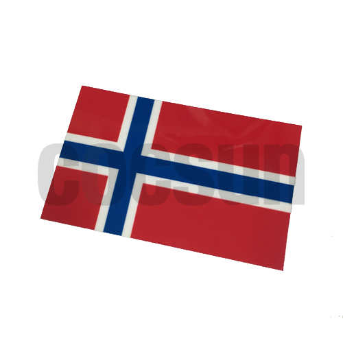 北欧ノルウェー国旗ステッカー 9×5.5cm