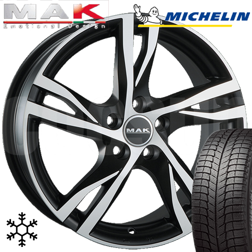 ボルボV90クロスカントリー PB/PD型 スタッドレス 19インチ ミシュラン MICHELIN X-ICE SNOW 235/50R19 ストックホルム アイスブラック 4本セット