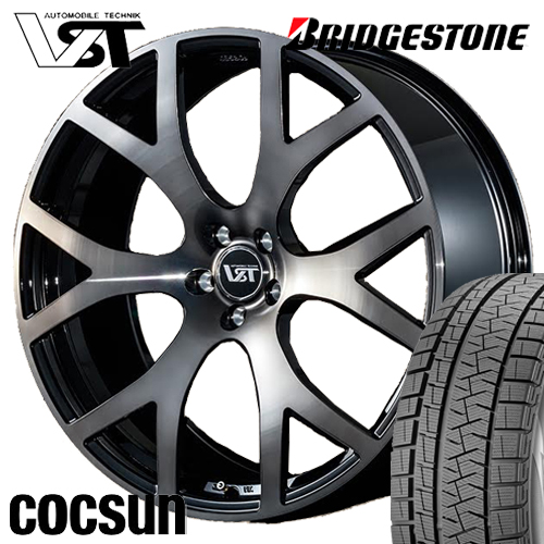 ボルボXC60 UB/UD型 スタッドレス 20インチ ブリヂストン ブリザック DM-V3 255/45R20 VST-R6 Forged 4本セット